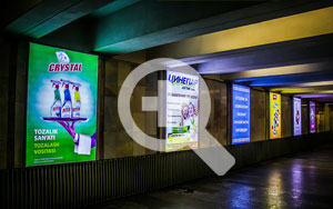 Размещение рекламы на Slim LightBox в холлах Ташкентского метрополитена